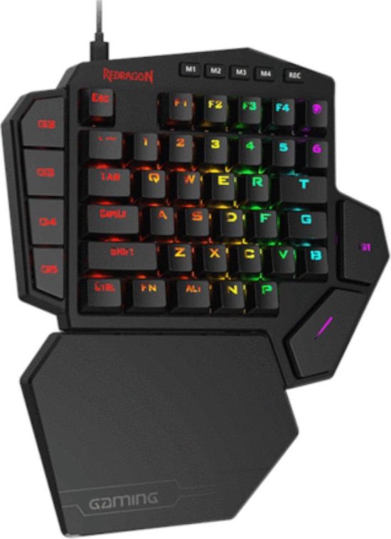 Redragon: Diti K585RGB Keyboard /PC One Handed Gamingtoetsenbord | bol.com