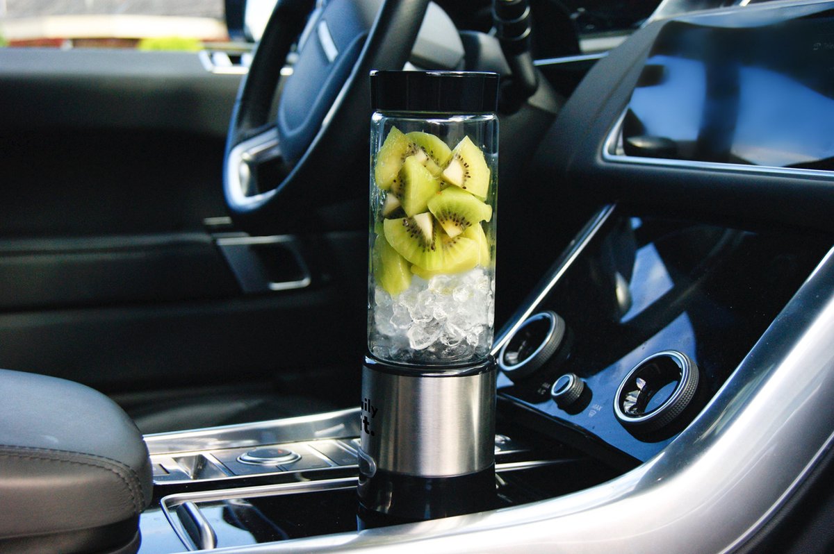 Portable Blender Deluxe Zilver 450ML Mix & Go USB Oplaadbaar