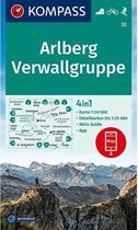 Kompass Wanderkarten - Kompass WK33 Arlberg, Verwallgruppe