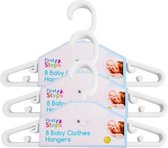 FIRST STEPS - 24 kledinghangers voor baby en kind - wit