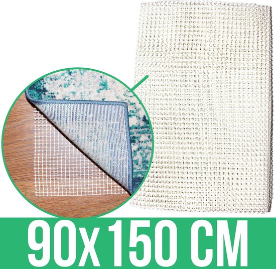Anti slip mat voor vloerkleed - 90cm x 150cm - anti slipmat - antislip mat  - bol.com