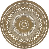 Lucy's Living Luxe Placemat JUTE - wit - ø 38 cm
