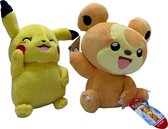 Pokemon knuffel gift set Pikachu en Teddiursa | Origineel met licentie | Pokemon speelgoed voor kinderen| GIFT QUALITY | Pokemon Plush |