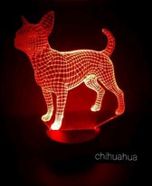 HOND - CHIHUAHUA"  3D led lamp