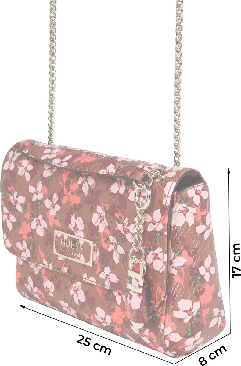 Guess schoudertas lola Pitaja Roze-One Size
