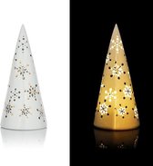LED-porseleinen piramide voor Kerstmis motief Sneeuwvlokken