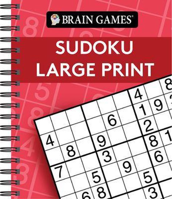Brain Games Brain Games Sudoku Large Print Red Publications Brain games brain games sudoku large print red publications