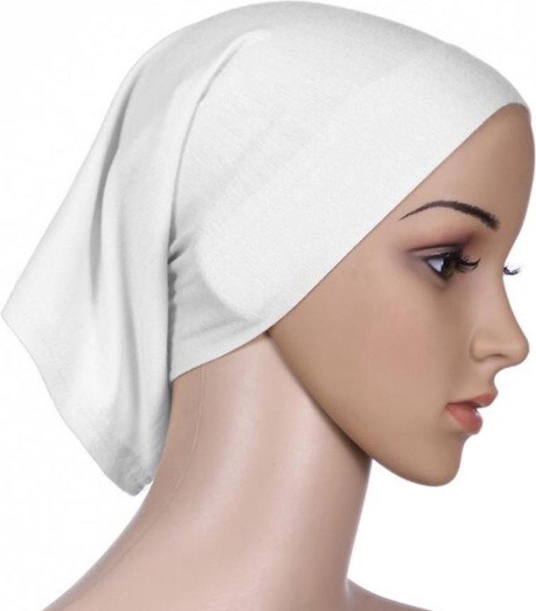 Hiden - Hijab – Hoofdband - Hoofddoeken Dames - Muts Dames – Islamitische Kleding – Vrouwen - Wit