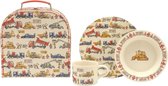 Emma Bridgewater kinderservies Builders at Work - koffertje met 3-delig servies