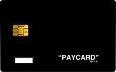 DODO Covers / Pas sticker / Pinpas sticker / Creditcard sticker / Pinpas versieren / Bankpas sticker / pas sticker / Kleine chip / Paycard Black