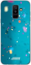 Samsung Galaxy A6 Plus (2018) Hoesje Transparant TPU Case - Confetti #ffffff