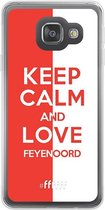 6F hoesje - geschikt voor Samsung Galaxy A3 (2016) -  Transparant TPU Case - Feyenoord - Keep calm #ffffff