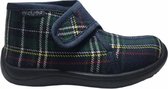 Naturino velcro Schotse ruitjes pantoffel 7771 groen mt 25