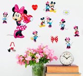 minnie mouse muursticker - kinderkamer - mickey - speelgoed - knuffel - versiering - Viros