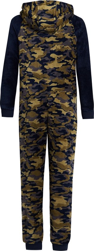 WE Fashion Jongens onesie met camouflagedessin - WE Fashion
