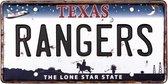 Signs-USA - Souvenir kentekenplaat nummerbord Amerika - verweerd - 30,5 x 15,3 cm - Texas Rangers