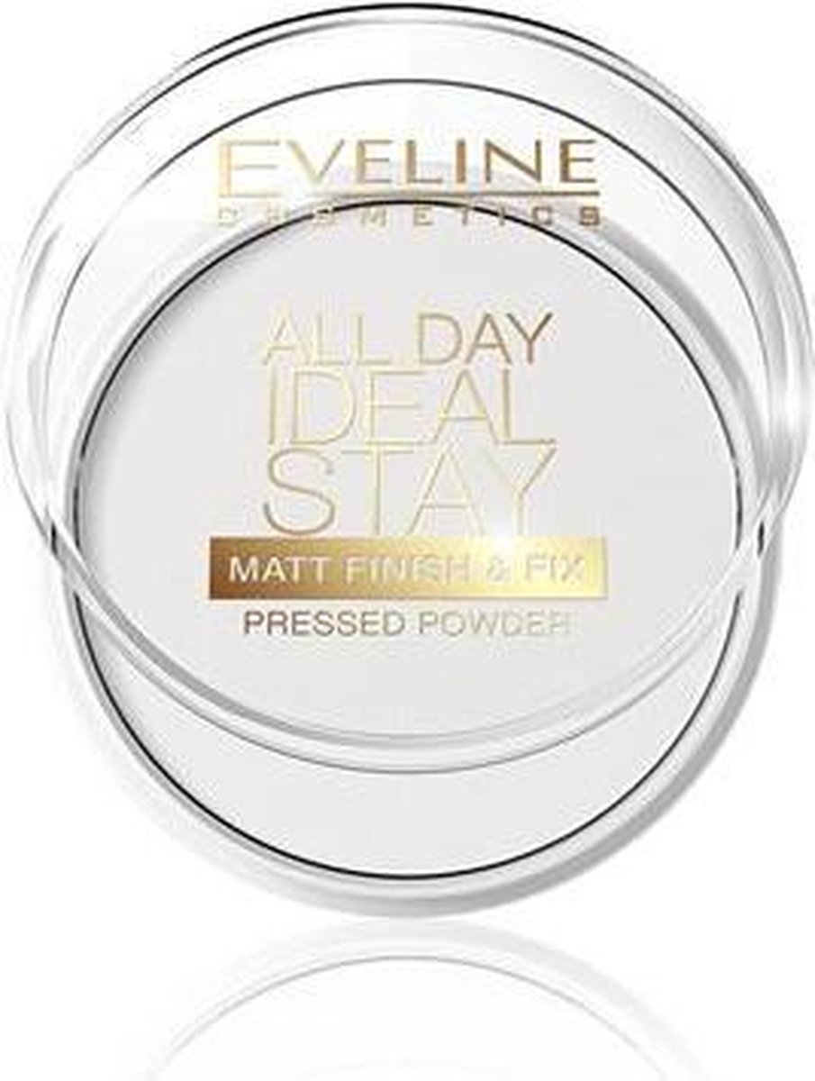 Eveline Cosmetics All Day Ideal Stay Matt Finish&fix Pressed Powder Matuj?co-utrwalaj?cy Puder Do Twarzy 60 White 12g