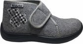 Naturino velcro beertje vilten pantoffel 7868 grijs mt 28