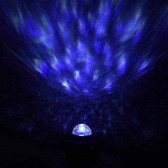 Starry projector light – Sterrenlamp – Met muziek – Bluetooth & usb-aansluiting - Merkloos