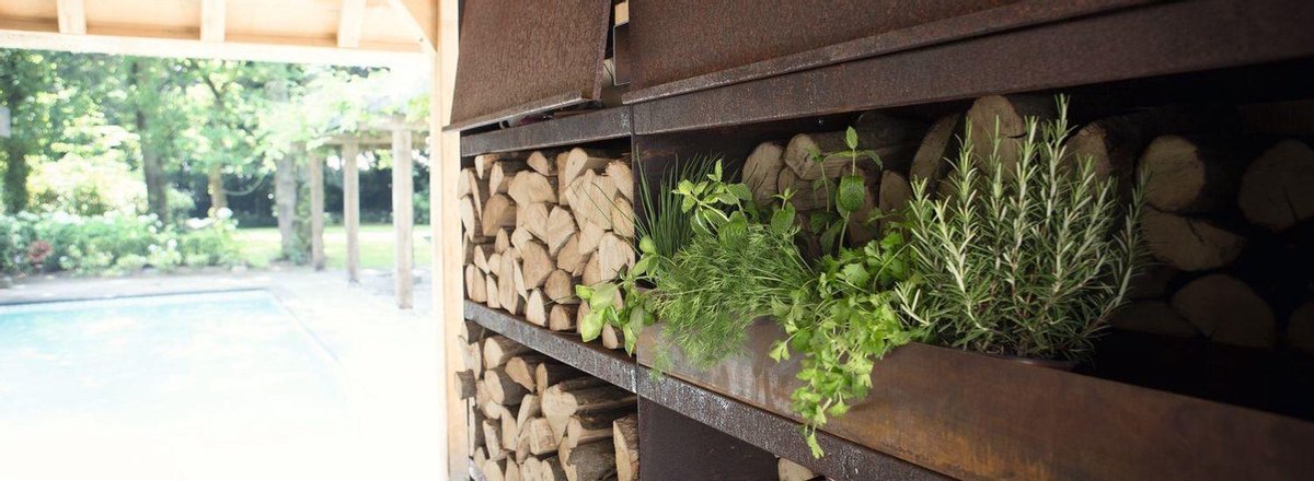 OFYR Wood Storage 200 - Ofyr - Staal - Bruin