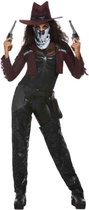 Smiffys Kostuum -M- Deluxe Dark Spirit Western Cowgirl Zwart/Bruin