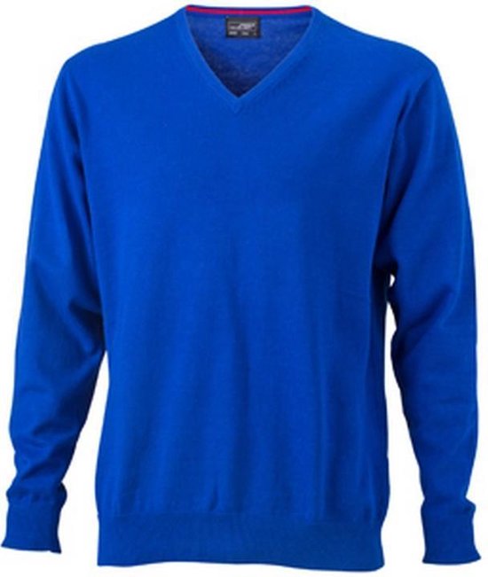 James and Nicholson Heren V-hals pullover (Koningsblauw)