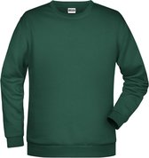 Sweat-shirt Basis pour hommes James And Nicholson (vert foncé)