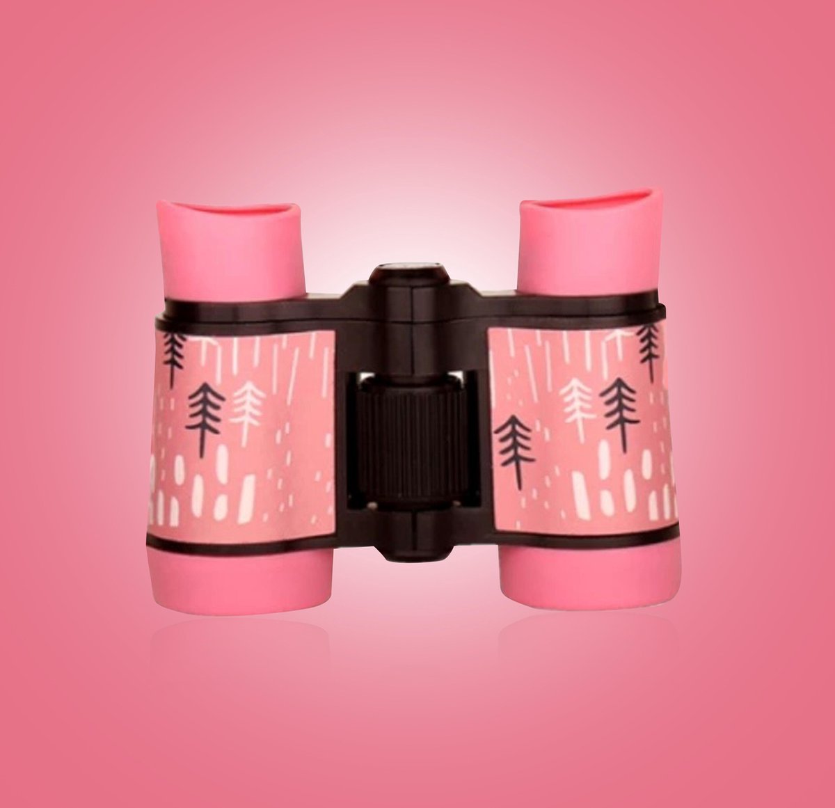 Kinderverrekijker Met Rubberen Grip Roze Met Koord Kleurvolle kinderverrekijker-met-rubberen-grip-roze-met-koord-kleurvolle