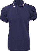Kustom Kit Heren getipt Piqué Poloshirt met korte mouwen (Marine / Wit)