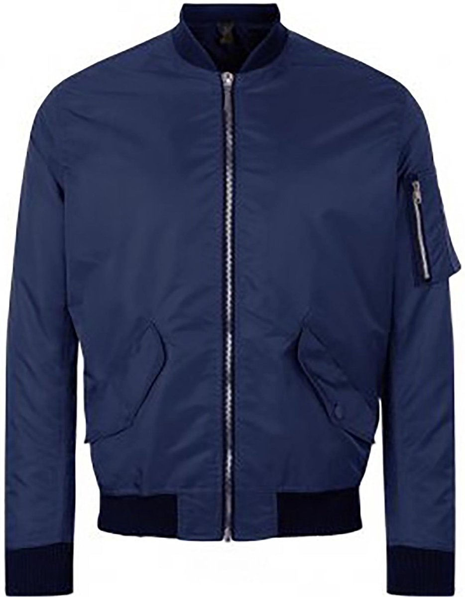 SOLS Unisex Rebel Fashion Bomber Jacket Franse Marine