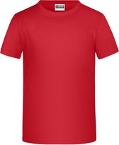 James And Nicholson Childrens Boys Basic T-Shirt (Rood)