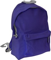 Bagbase Junior Fashion Rugzak / Rugzak (14 Liter) (Paars/lichtgrijs)