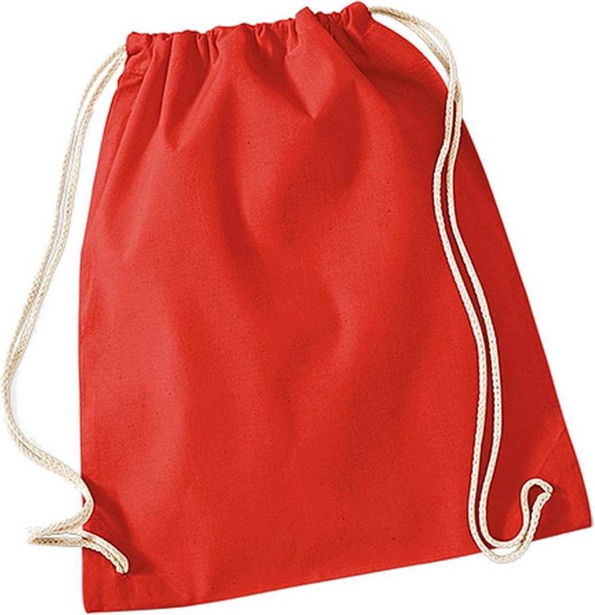 Westford Mill Katoenen Gymsac-zak - 12 Liter (Helder rood)