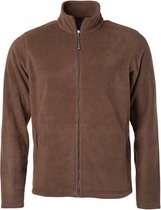 James and Nicholson Heren Fleece Jas (Bruin)