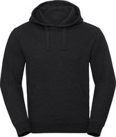 Russell Unisex Authentieke Melange Hooded Sweatshirt (Houtskoolmelange)