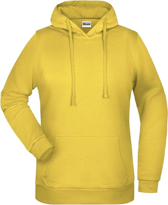 James And Nicholson Vrouwen/dames Basic Hoodie (Geel)