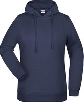 James And Nicholson Vrouwen/dames Basic Hoodie (Marine)