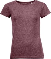 SOLS Dames/dames T-Shirt met Gemengde Korte Mouwen (Heide Bourgogne)