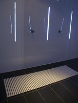 Antislipbadmat - Antislip - badkamermat - kleedkamermat - badmat type 88 kleur grijs ,60 cm breed x 1 meter lang