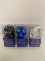 Lantaarn slinger met sierlijke led-verlichting - set van 3 verpakkingen (diverse kleuren)