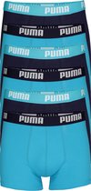 Puma Basic Boxer heren (6-pack) - aqua en blauw -  Maat: S