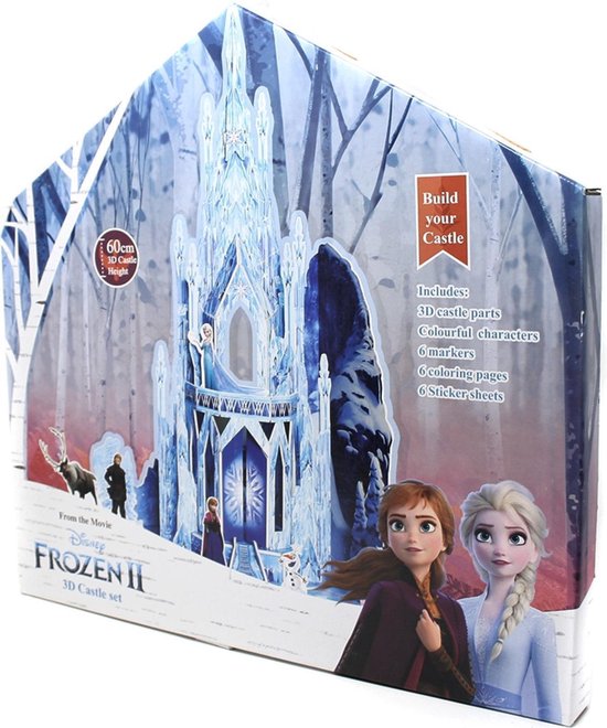 Frozen 2 Kinderen/Kinderen Bouw uw eigen 3D-ijskasteel (Blauw) | bol.com