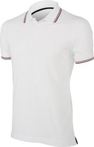 Kariban Herencontrast poloshirt met korte mouwen (Wit)