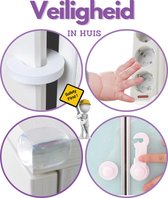 Deurstopper Wit Foam - Stopcontact Beveiliging - Kinderslot Kastjes - Hoekbeschermer - Baby - Veiligheid in Huis - Peuter