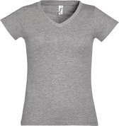 SOLS Dames/dames Maan V Hals T-Shirt met korte mouwen (Grijze Mergel)