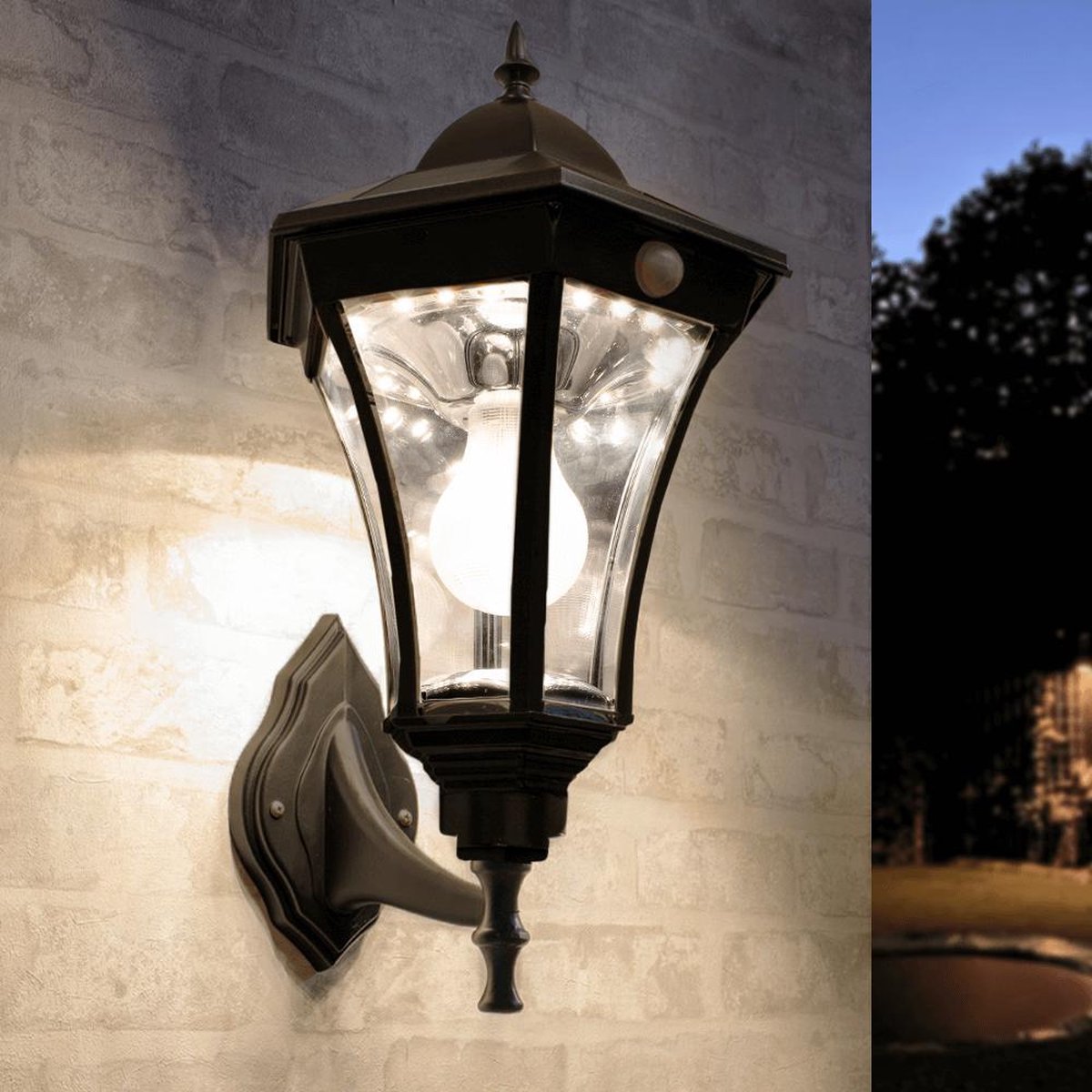 Solar buitenlamp Sheffield wandlamp op zonne energie