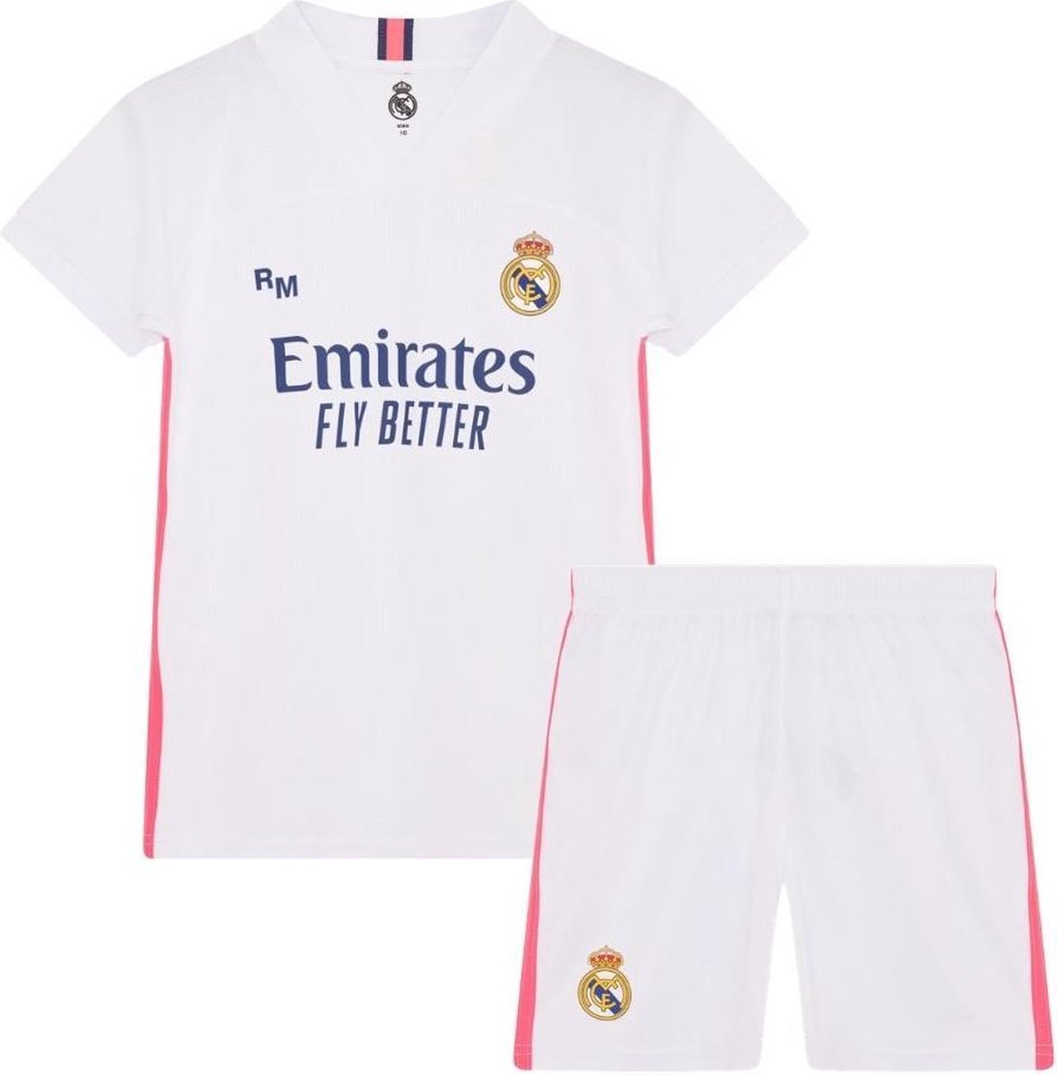 Real Madrid thuis tenue 20/21 - home voetbaltenue - officieel Real Madrid fanproduct - Real Madrid shirt en broekje - maat 140