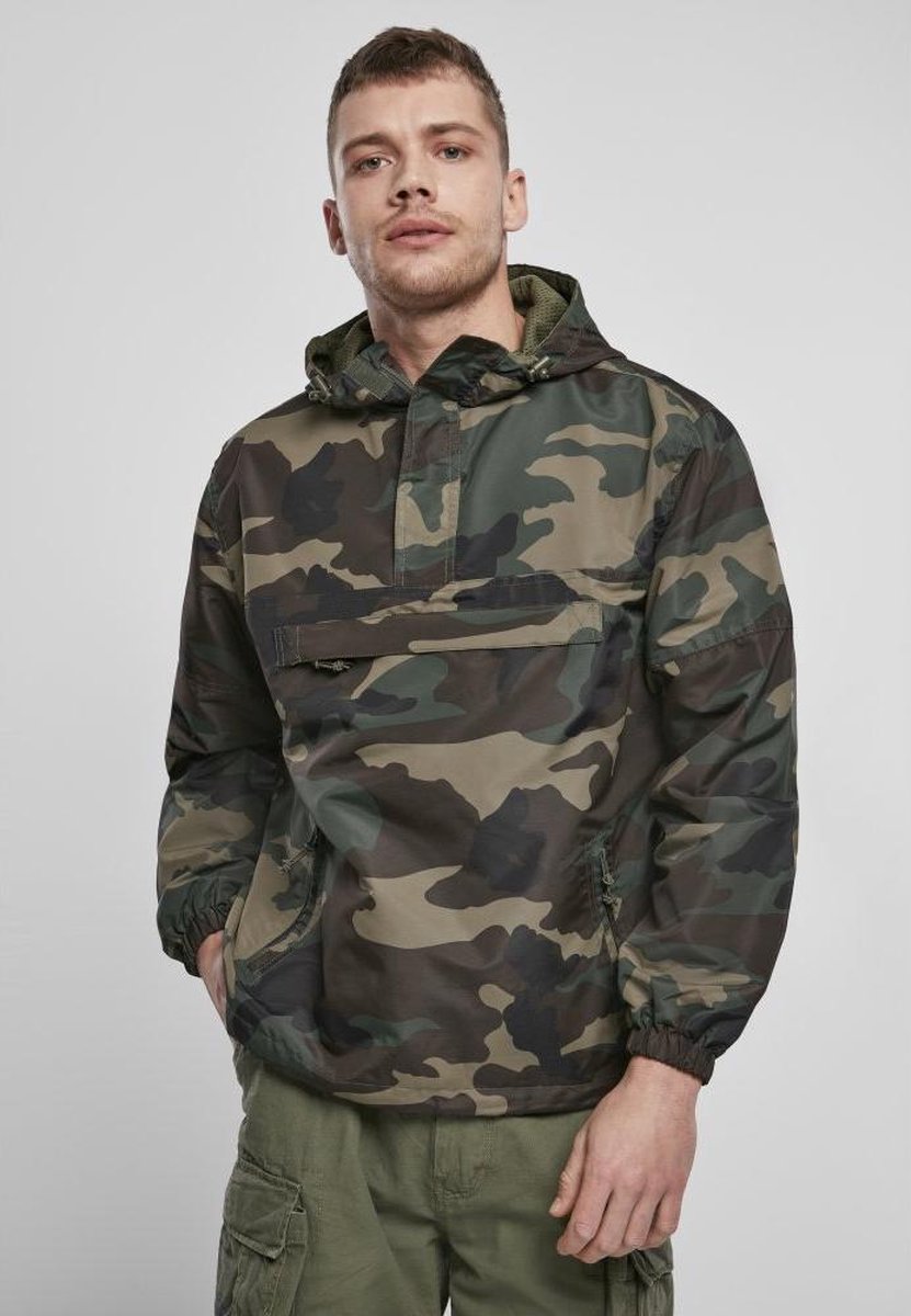 Brandit Jacke Summer Windbreaker in Woodland-XXXL Print