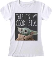 Star Wars Dames Tshirt -M- The Mandalorian - Good Side Wit