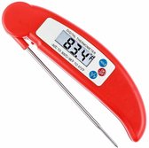 Vleesthermometer - BBQ thermometer - Kernthermometer - Rood - Able & Borret